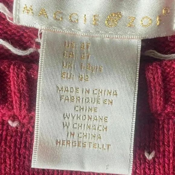 Maggie & Zoe Knit Christmas Tree Cotton Knit Sweater Jumper Dress - Picture 6 of 10